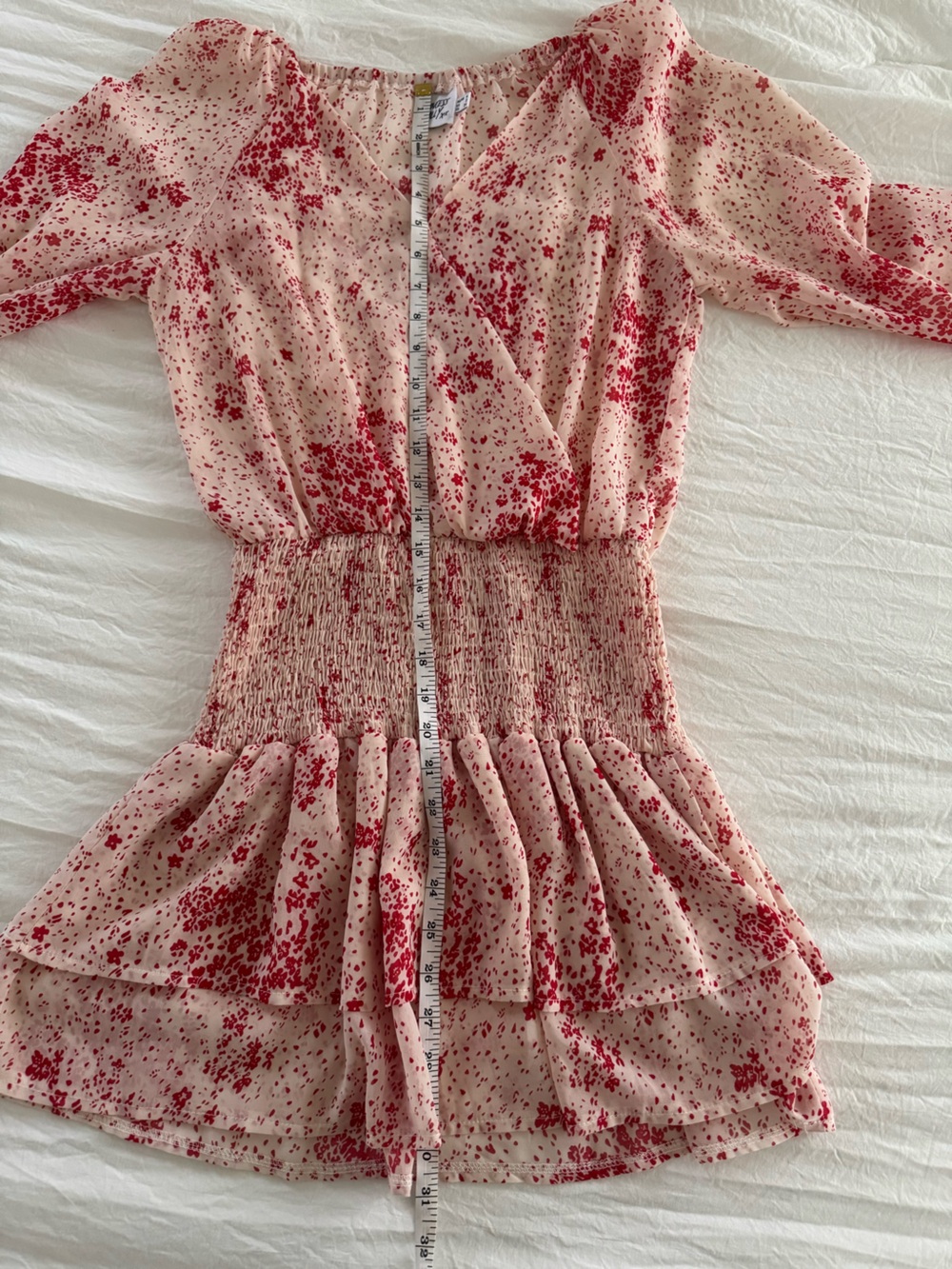 Princess Polly Pink Floral Smocked Waist Mini Dress - Picture 9 of 10